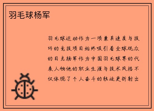 羽毛球杨军